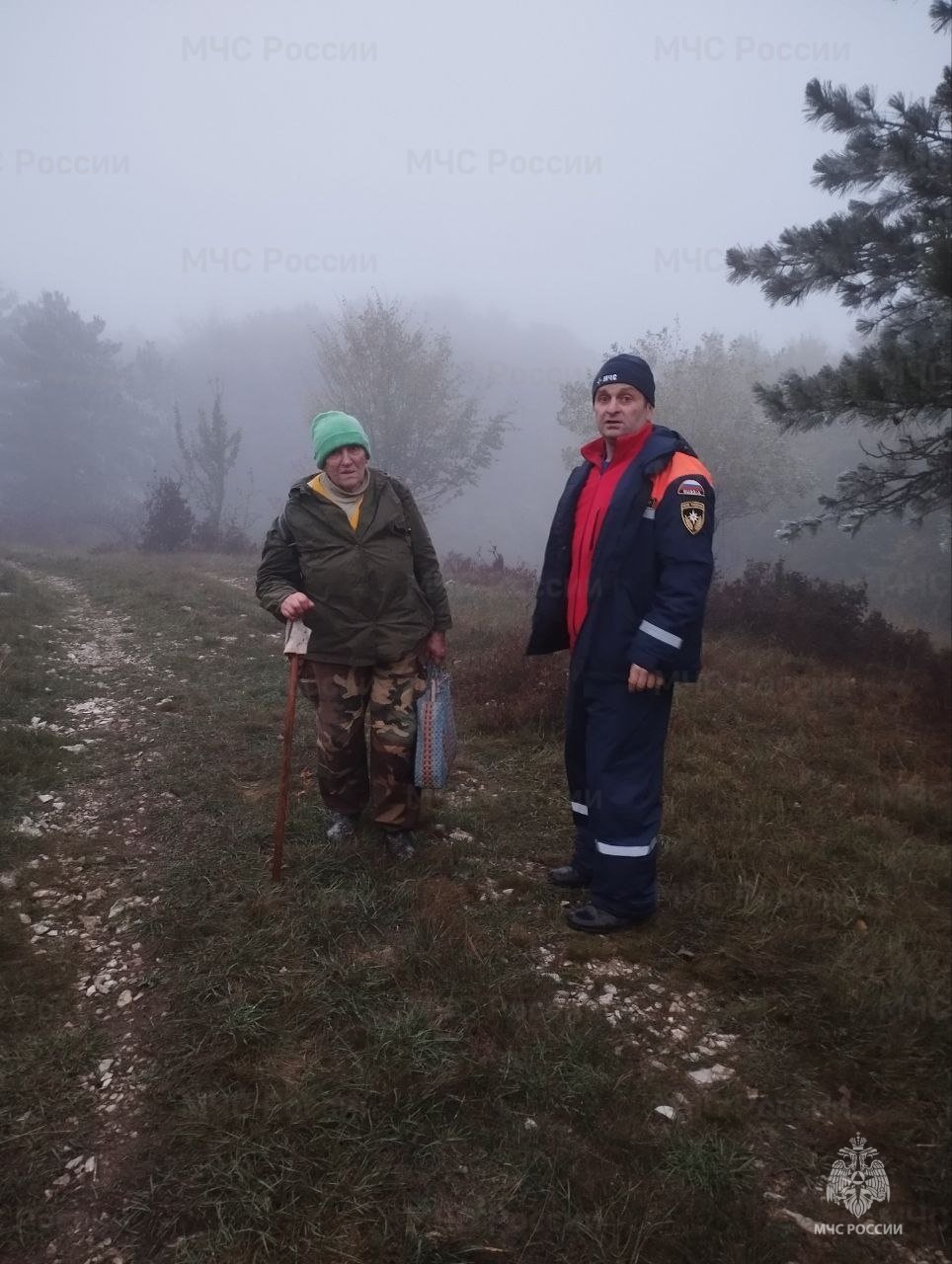 Оказание помощи в горно-лесной местности в ГО Ялта